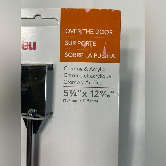 RICHELIEU 4 Hook Chrome Over The Door Hanger - Picture 4 of 5